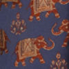 Dark Blue Brocade Nehru Jacket with Self-Texture